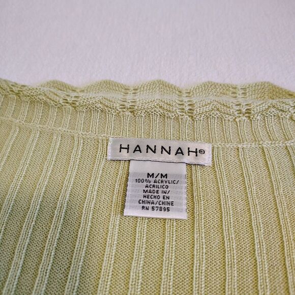 Y2K Short Sleeve Knit Sweater Cardigan Green Fairycore Twee Romantic Size Med - Picture 6 of 7